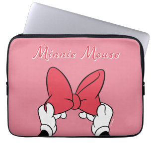 Minnie Mouse Bow with Rainbow Laptop Sleeve