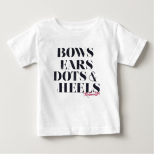 Minnie Mouse   Bows Ears Dots & Heels 2 Baby T-Shirt