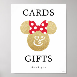 Minnie Mouse   Bridal Shower Cards & Gifts Poster
