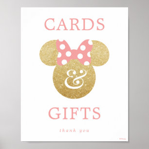 Minnie Mouse   Bridal Shower Cards & Gifts Poster