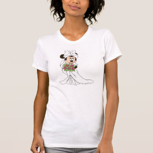 Minnie Mouse Bride at Wedding T-Shirt