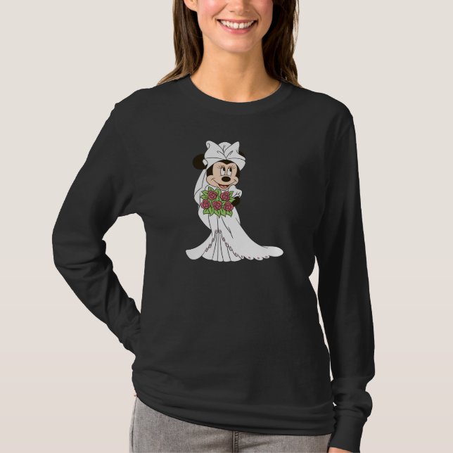 Minnie Mouse | Bride at Wedding T-Shirt (Front)