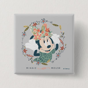 Minnie Mouse   Chase Adventure 2 Inch Square Button