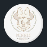 Minnie Mouse Cheer Minimal Infant Doodle Magnet<br><div class="desc">Soft, timeless, and beautifully refined, this minimalist Minnie Mouse artwork features delicate line art framed by a graceful wreath and calming neutral tones. The subtle design highlights Minnie’s classic charm with an elegant, modern twist that feels both cozy and sophisticated. Perfect for customizable Zazzle products like nursery décor, wall art,...</div>