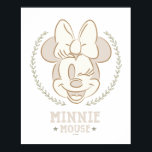 Minnie Mouse Cheer Minimal Infant Doodle Poster<br><div class="desc">Soft, timeless, and beautifully refined, this minimalist Minnie Mouse artwork features delicate line art framed by a graceful wreath and calming neutral tones. The subtle design highlights Minnie’s classic charm with an elegant, modern twist that feels both cozy and sophisticated. Perfect for customizable Zazzle products like nursery décor, wall art,...</div>