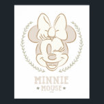 Minnie Mouse Cheer Minimal Infant Doodle Poster<br><div class="desc">Soft, timeless, and beautifully refined, this minimalist Minnie Mouse artwork features delicate line art framed by a graceful wreath and calming neutral tones. The subtle design highlights Minnie’s classic charm with an elegant, modern twist that feels both cozy and sophisticated. Perfect for customizable Zazzle products like nursery décor, wall art,...</div>