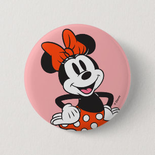 Minnie Mouse Classic Hands on Hips Pose 2 Inch Round Button