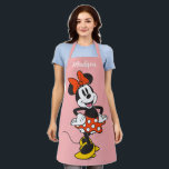 Minnie Mouse Classic Hands on Hips Pose Apron<br><div class="desc">Bright, cheerful, and full of timeless Disney magic, this joyful artwork features Minnie Mouse striking a confident pose in her iconic polka dot skirt and signature bow. With bold colors and a clean, character-forward style, the design perfectly captures Minnie’s upbeat personality and classic charm. Ideal for customizable Zazzle products like...</div>
