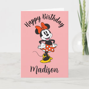 Minnie Mouse Classic Hands on Hips Pose Card