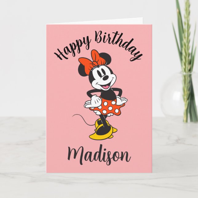 Minnie Mouse Classic Hands on Hips Pose Card (Front)
