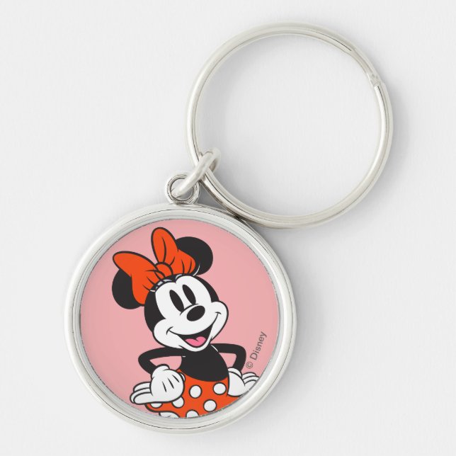 Minnie Mouse Classic Hands on Hips Pose Keychain (Front)