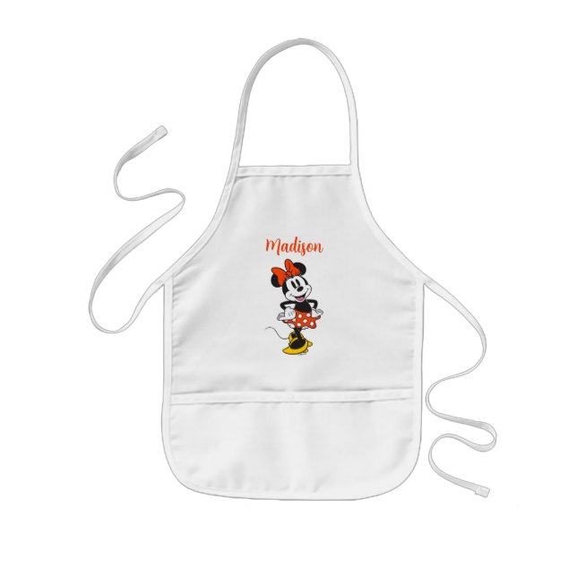 Minnie Mouse Classic Hands on Hips Pose Kids Apron (Front)