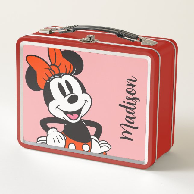 Minnie Mouse Classic Hands on Hips Pose Metal Lunch Box (Front)