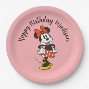 Minnie Mouse Classic Hands on Hips Pose Paper Plate