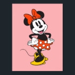 Minnie Mouse Classic Hands on Hips Pose Poster<br><div class="desc">Bright, cheerful, and full of timeless Disney magic, this joyful artwork features Minnie Mouse striking a confident pose in her iconic polka dot skirt and signature bow. With bold colors and a clean, character-forward style, the design perfectly captures Minnie’s upbeat personality and classic charm. Ideal for customizable Zazzle products like...</div>