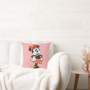 Minnie Mouse Classic Hands on Hips Pose Throw Pillow