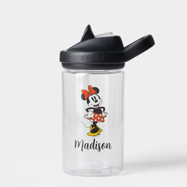 Minnie Mouse Classic Hands on Hips Pose Water Bottle (Left)