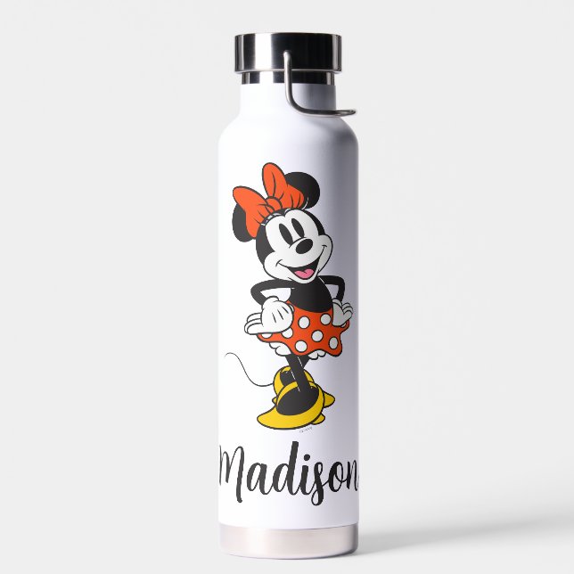 Minnie Mouse Classic Hands on Hips Pose Water Bottle (Left)