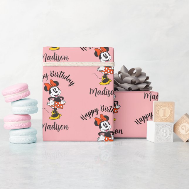 Minnie Mouse Classic Hands on Hips Pose Wrapping Paper (Baby Shower)