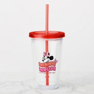 Minnie Mouse Classy Sassy and Flashy Acrylic Tumbler