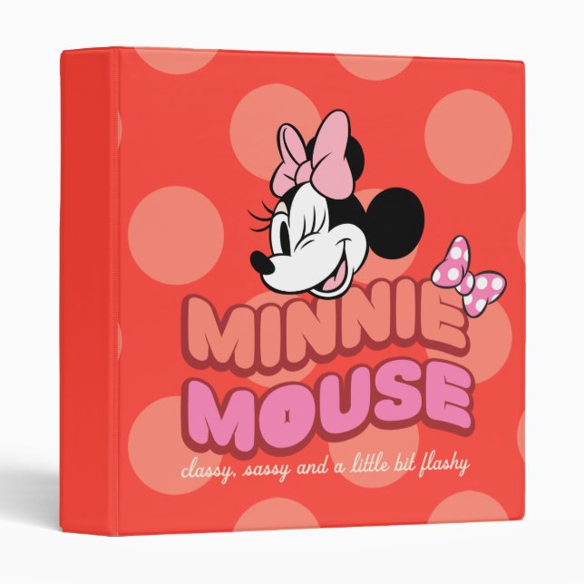 Minnie Mouse Classy Sassy and Flashy Binder (Front/Spine)