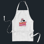 Minnie Mouse Classy Sassy and Flashy Standard Apron<br><div class="desc">Bold, bubbly, and bursting with personality, this vibrant Minnie Mouse design celebrates her iconic style with playful polka dots, cheerful colors, and irresistible charm. Featuring fun lettering and Minnie’s signature wink, this artwork perfectly captures her classy confidence with a sassy twist. Ideal for customizable Zazzle products like t-shirts, tote bags,...</div>