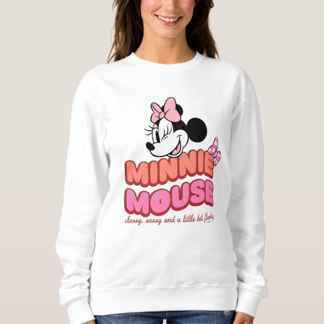 Minnie Mouse Classy Sassy and Flashy Sweatshirt (Front)