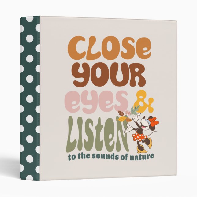 Minnie Mouse |Close Your Eyes & Listen Binder (Front/Spine)