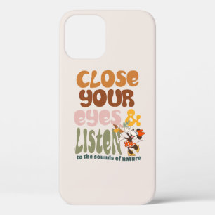 Minnie Mouse  Close Your Eyes & Listen iPhone 12 Case