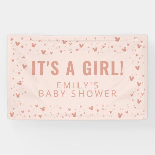 Minnie Mouse Confetti Girl Baby Shower  Banner