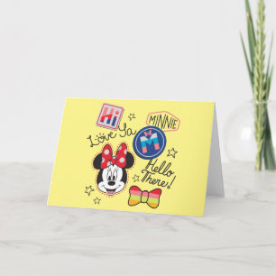 Minnie Mouse Crafted Greetings Card