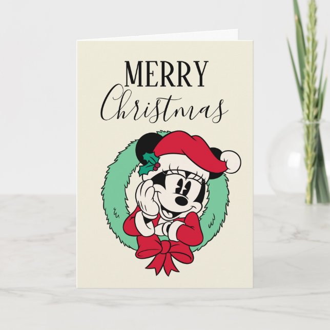 Minnie Mouse | Cute Holiday Wreath (Front)