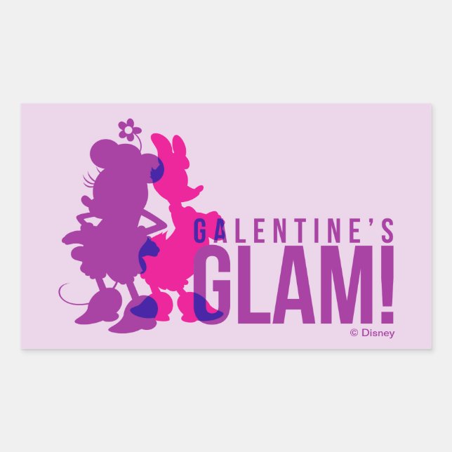 Minnie Mouse & Daisy Duck | Galentine's Glam! Sticker (Front)