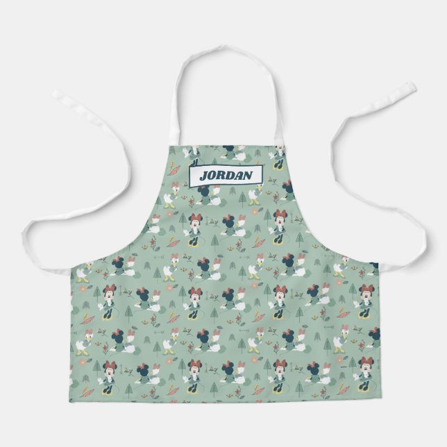 Minnie Mouse & Daisy Duck | Let's Get Away Pattern Apron (Front)