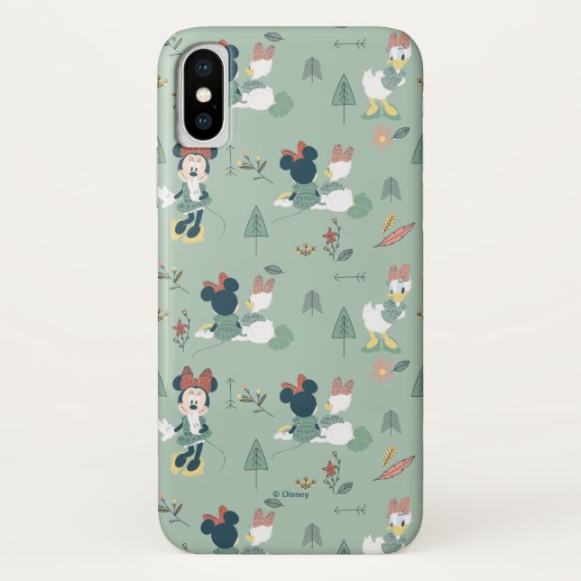 Minnie Mouse & Daisy Duck | Let's Get Away Pattern Case-Mate iPhone Case (Back)