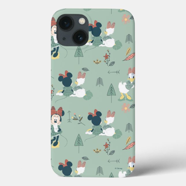 Minnie Mouse & Daisy Duck | Let's Get Away Pattern Case-Mate iPhone Case (Back)