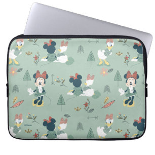 Minnie Mouse & Daisy Duck Let's Get Away Pattern Laptop Sleeve
