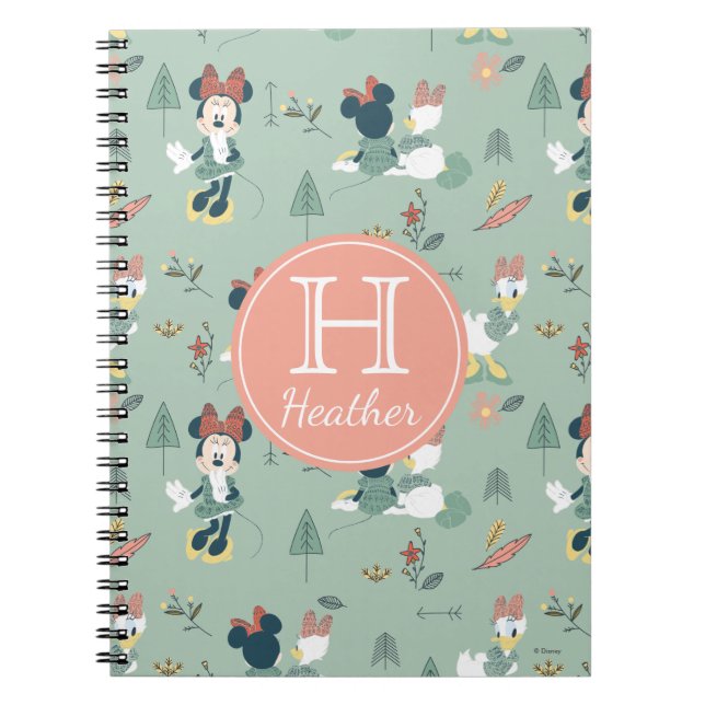 Minnie Mouse & Daisy Duck | Let's Get Away Pattern Notebook (Front)