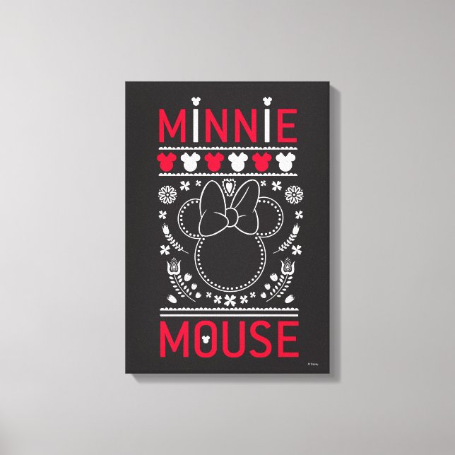 Minnie Mouse | Decoration Pattern Canvas Print (Front)