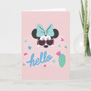 Minnie Mouse Desert Waves - Hello Card
