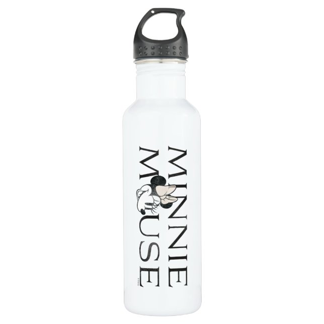 Minnie Mouse | Distressed Text 710 Ml Water Bottle (Front)