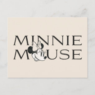 Minnie Mouse   Distressed Text Postcard