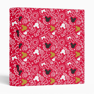 Minnie Mouse   Doodle Pattern Binder