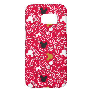 Minnie Mouse   Doodle Pattern Samsung Galaxy S7 Case