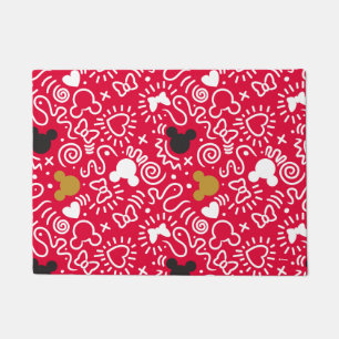 Minnie Mouse   Doodle Pattern Doormat