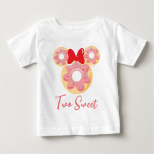 Minnie Mouse Doughnut Two Sweet - 2nd Birthday Baby T-Shirt