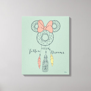 Minnie Mouse Dream Catcher Follow Your Dreams Canvas Print