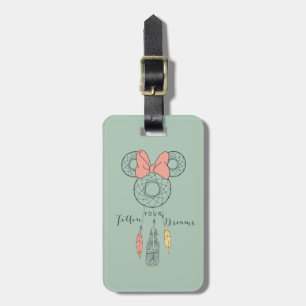 Minnie Mouse Dream Catcher Follow Your Dreams Luggage Tag