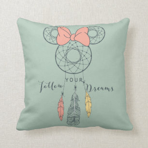 Minnie Mouse Dream Catcher   Follow Your Dreams Throw Pillow
