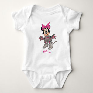 Minnie Mouse Dressed as Cute Cat Baby Bodysuit